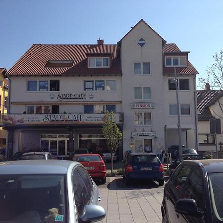 Stadtcafe Pension Grunstadt Bagian luar foto